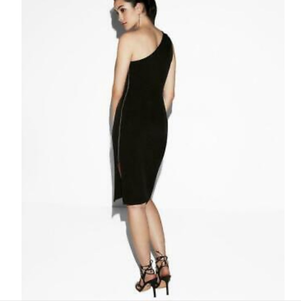 Dress black dress with side zip